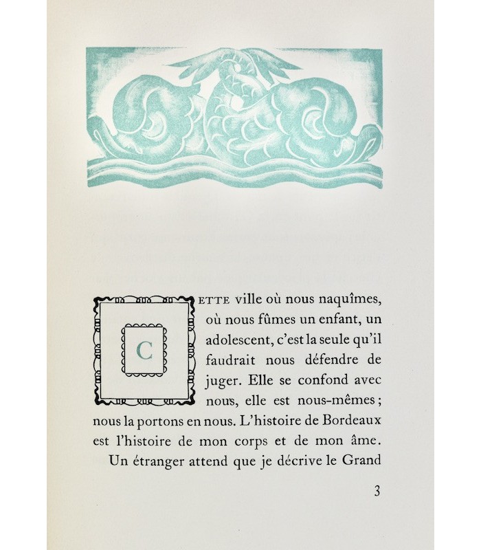 MAURIAC (François) - Bordeaux - LHOTE (André)