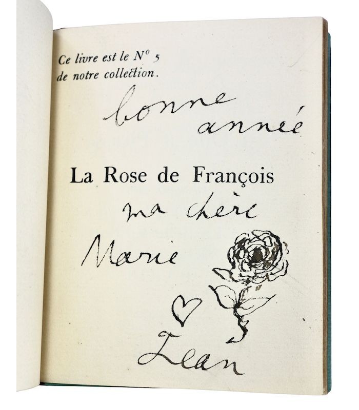 COCTEAU (Jean) - La Rose de François - LAURENCIN (Marie)