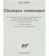 GIONO (Jean) - Chroniques romanesques - BONET (Paul)