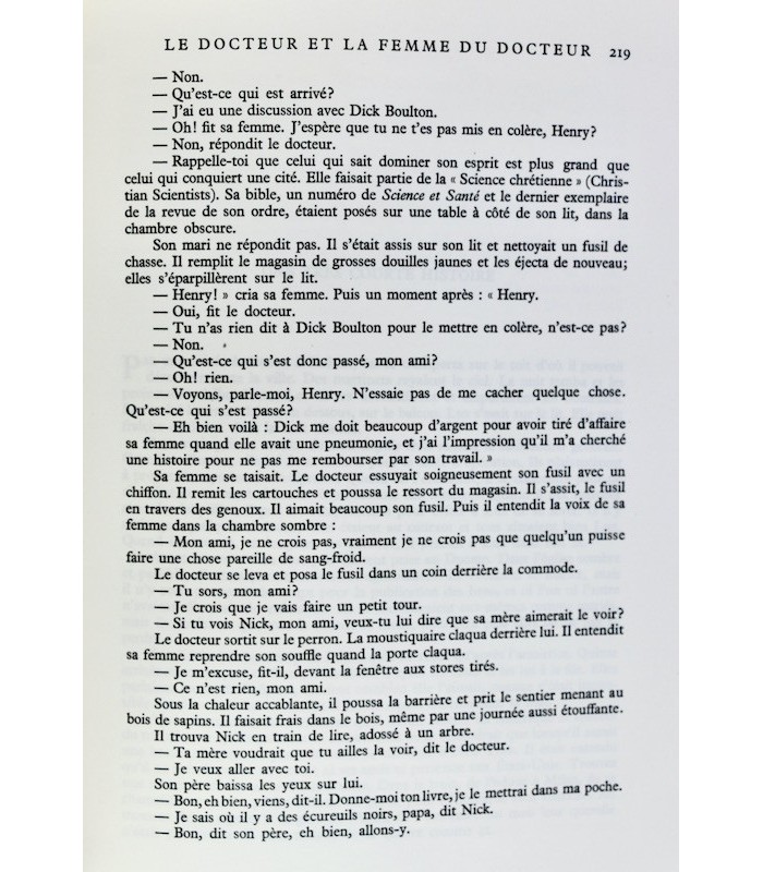 HEMINGWAY (Ernest) - Nouvelles et Récits - BONET (Paul)