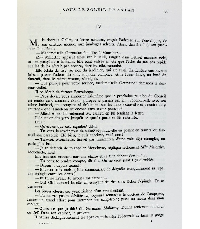 BERNANOS (Georges) - Romans - BONET (Paul)