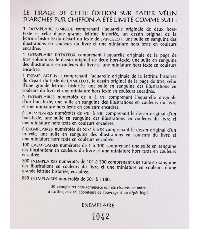 BOULENGER (Jacques) - Les Romans de la Table ronde – Les Amours de Lancelot du lac - DE LISI (Patricia)