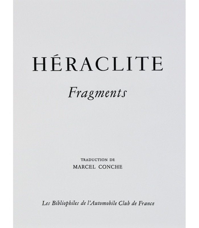HÉRACLITE - Fragments - DOARÉ (Yves)