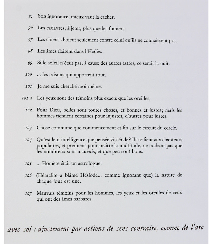 HÉRACLITE - Fragments - DOARÉ (Yves)