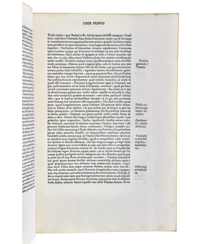 [INCUNABLE VENISE] SABELLICUS - M. Antonii Coccii Sabellici Rerum Venetarum [...]