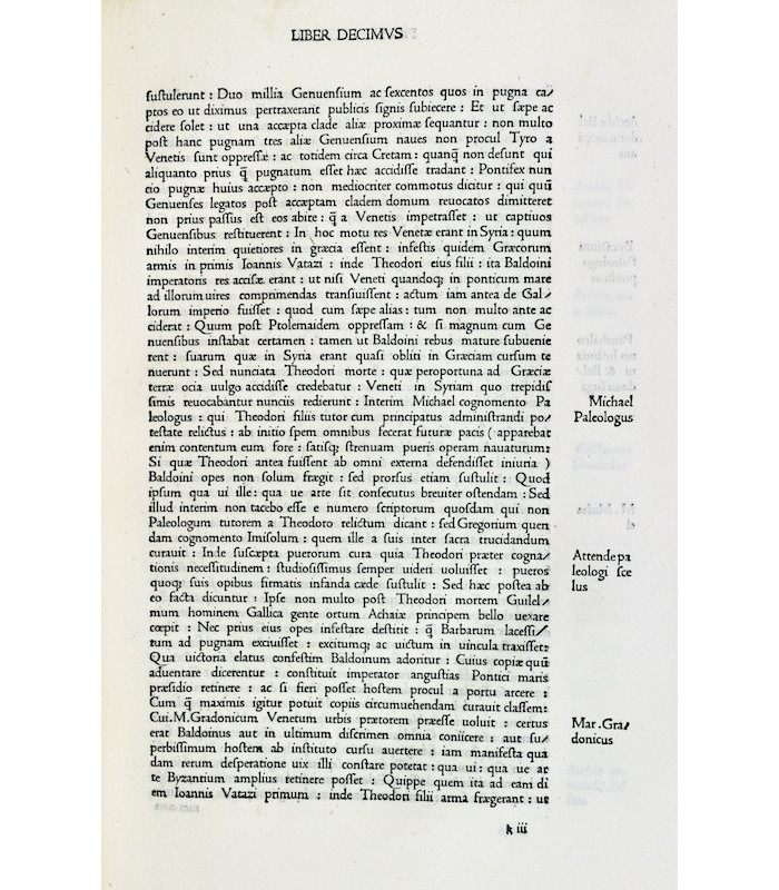 [INCUNABLE VENISE] SABELLICUS - M. Antonii Coccii Sabellici Rerum Venetarum [...]
