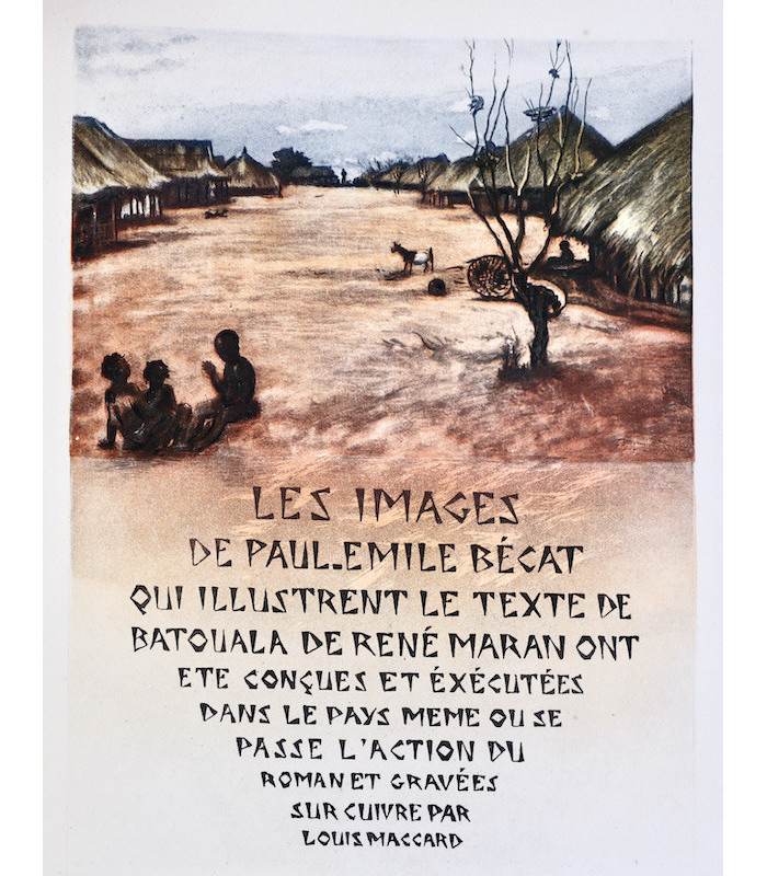 MARAN (René) - Batouala - BÉCAT (Paul-Émile)
