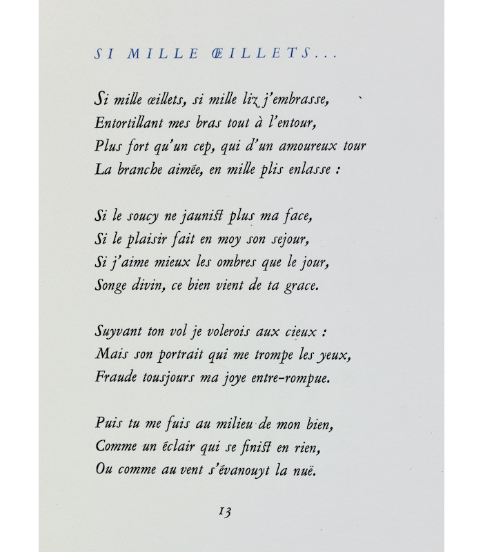 RONSARD (Pierre de) - Les Amours - BÉCAT (Paul-Émile)