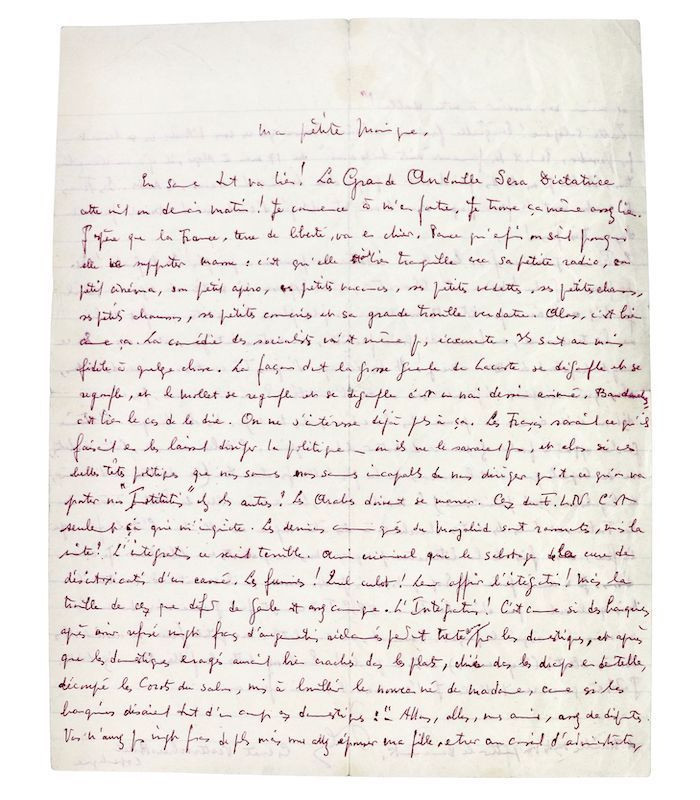 GENET (Jean) - "Je commence à m’en foutre, je trouve ça même assez bien. J’espère que la France, terre de liberté, va en chier…"
