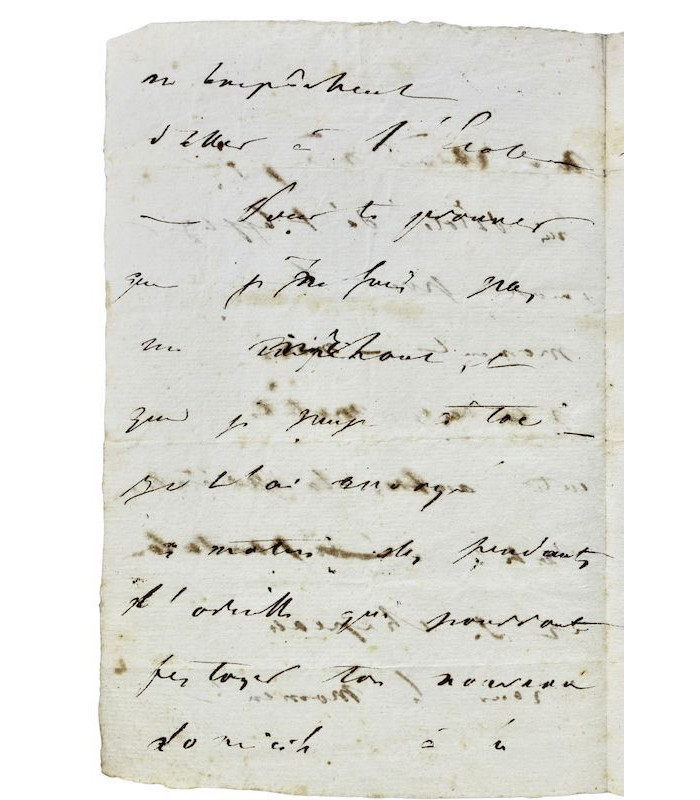 BAUDELAIRE (Charles) - "pour te prouver que je ne suis pas un méchant, je t’ai envoyé ce matin des pendentifs d’oreilles"