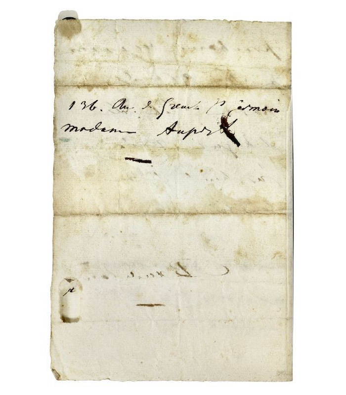 BAUDELAIRE (Charles) - "pour te prouver que je ne suis pas un méchant, je t’ai envoyé ce matin des pendentifs d’oreilles"