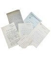 MALRAUX (André) - Ensemble de 5 lettres autographes, 2 lettres tapuscrites et une carte autographe signées