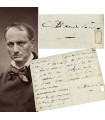 BAUDELAIRE (Charles) - "pour te prouver que je ne suis pas un méchant, je t’ai envoyé ce matin des pendentifs d’oreilles"