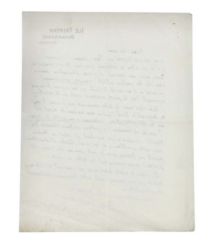 RICHEPIN (Jacques) - "J’aurais été heureux d'y publier [...] la mer n’est pas méchante [...] avec votre partition"