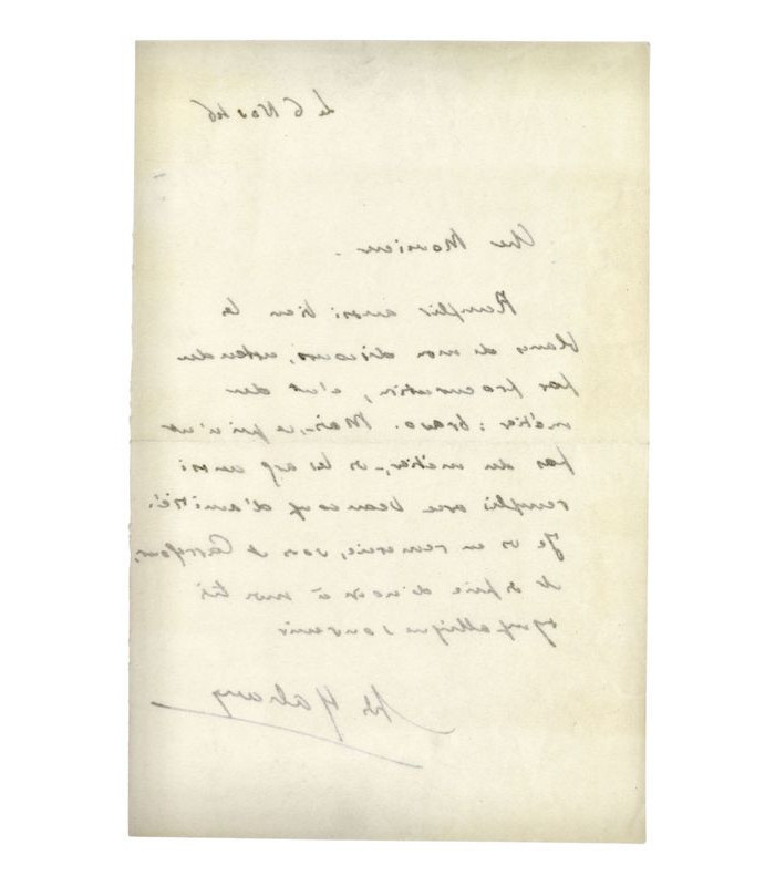 MALRAUX (André) - "Remplir aussi bien les blancs de mon discours, entendu par procuration, c’est du métier : bravo"