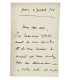 MASSENET (Jules) - "Je suis plus sombre que jamais je ne l’ai été… je me suis laissé aller à des tristes découragements"