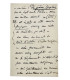 MASSENET (Jules) - "Je suis plus sombre que jamais je ne l’ai été… je me suis laissé aller à des tristes découragements"