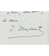 MASSENET (Jules) - "Je suis plus sombre que jamais je ne l’ai été… je me suis laissé aller à des tristes découragements"
