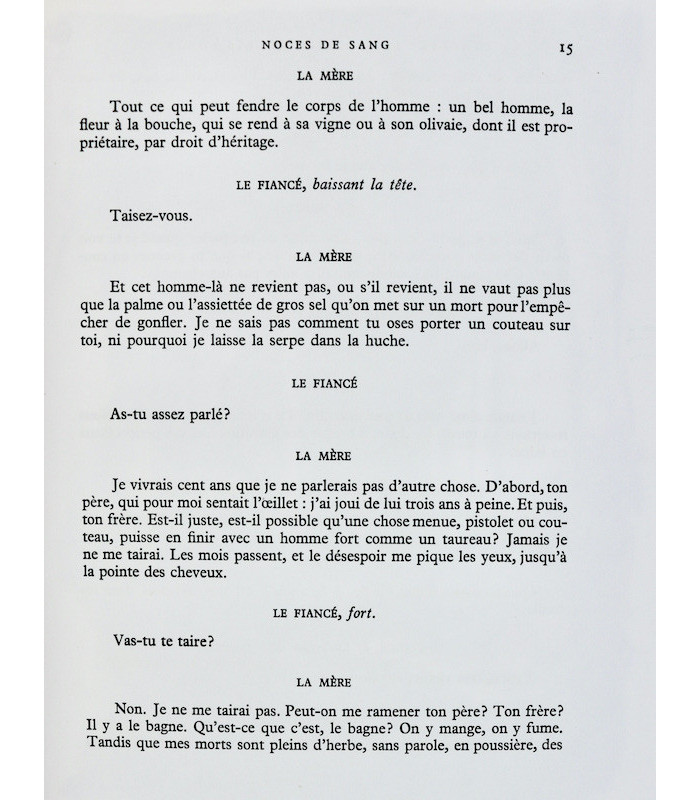 GARCIA LORCA (Frederico) - Théâtre - HOLLENSTEIN