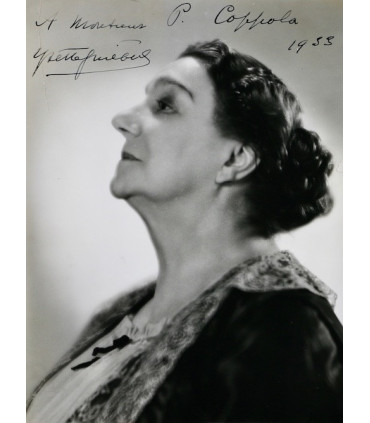 GUILBERT (Yvette) - Photographie originale dédicacée