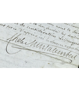 MONTALEMBERT (Charles René de, Comte de) - "Je n’ai aucune répugnance contre la République et je la préfère au césarisme"