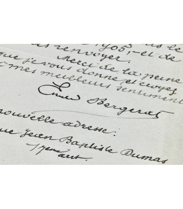 BERGERAT (Émile) - "Je tiens à ce que l’on ne publie rien sur Vidocq en ce moment. J’ai des raisons très sérieuses"