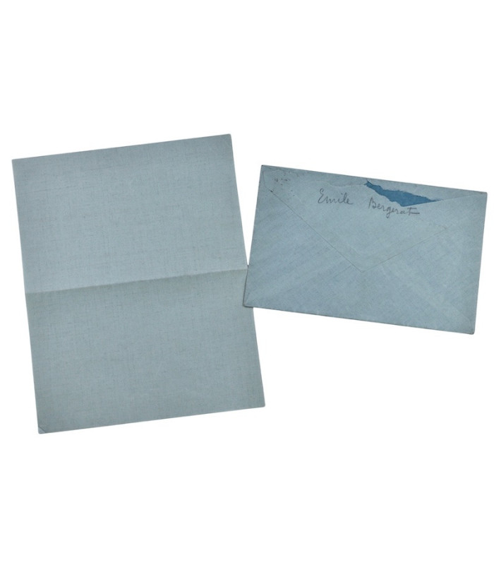 BERGERAT (Émile) - "Je tiens à ce que l’on ne publie rien sur Vidocq en ce moment. J’ai des raisons très sérieuses"