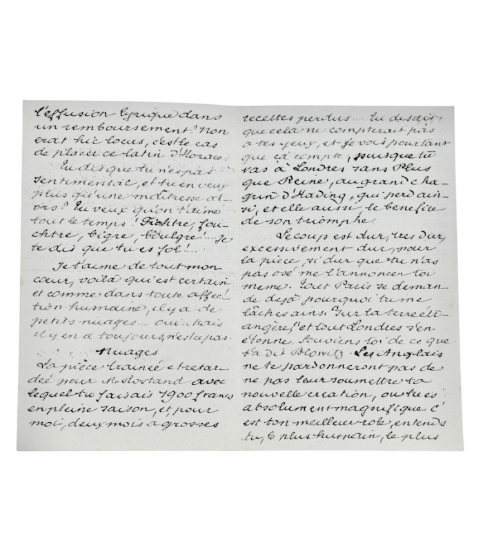 BERGERAT (Émile) - "Je tiens à ce que l’on ne publie rien sur Vidocq en ce moment. J’ai des raisons très sérieuses"
