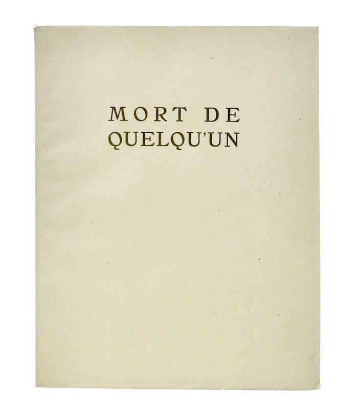 ROMAINS (Jules) - Mort de quelqu’un - ASSELIN (Maurice)