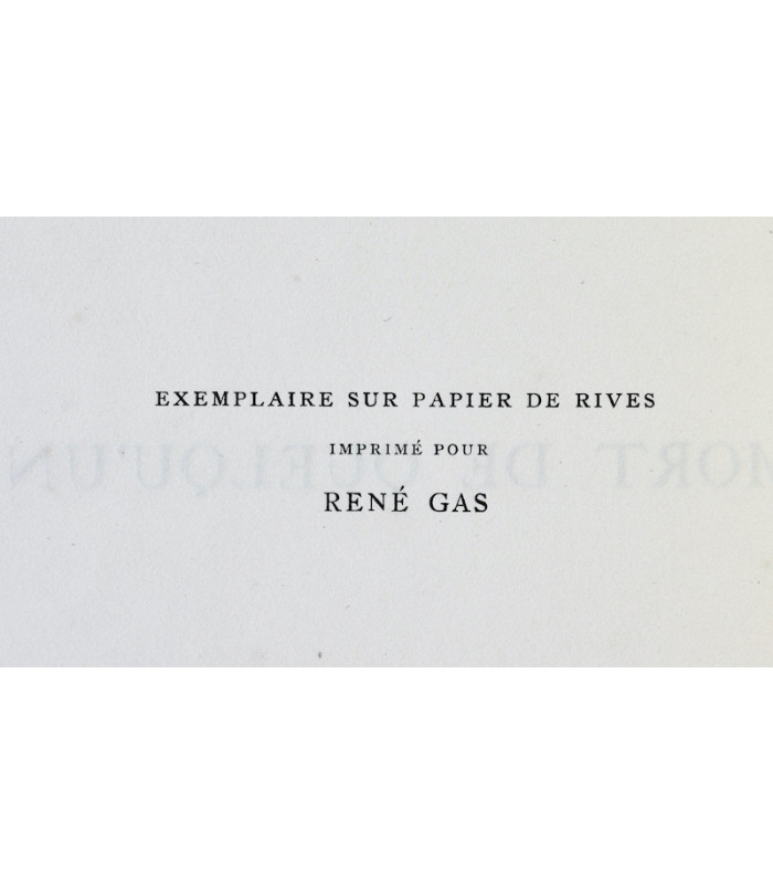 ROMAINS (Jules) - Mort de quelqu’un - ASSELIN (Maurice)