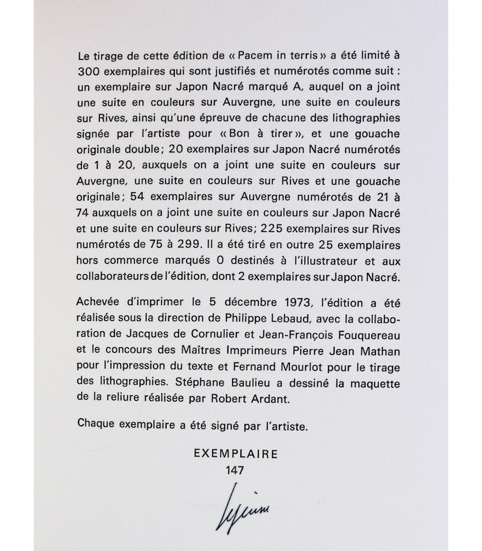 JEAN XXIII - Pacem in Terris - LEJEUNE