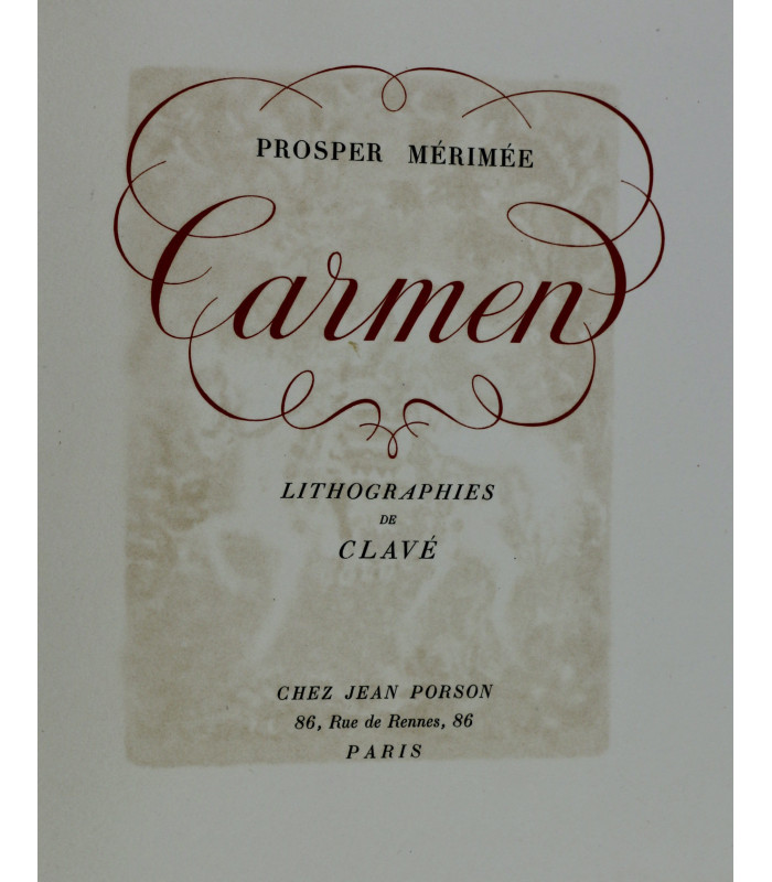 MÉRIMÉE (Prosper) - Carmen - CLAVÉ