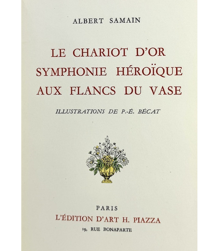 SAMAIN (Albert) - Oeuvres - BÉCAT (Paul-Émile)