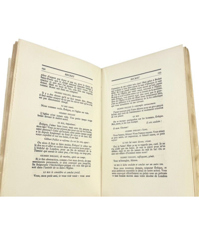 ANOUILH (Jean) - Pièces Costumées. L’Alouette. Becket ou l’honneur de Dieu. La Foire d’empoigne