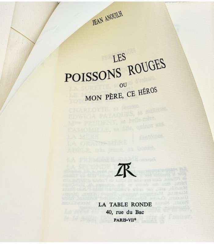 ANOUILH (Jean) - Les Poissons rouges