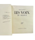 MALRAUX (André) - Les Voix du silence - BONET (Paul)