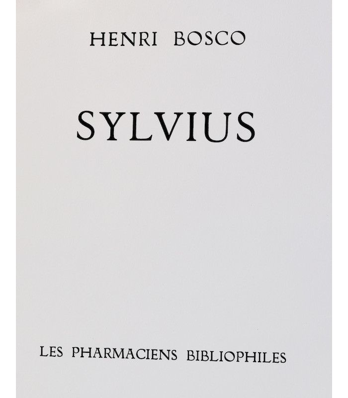 BOSCO (Henri) - Sylvius - MARCO (Liliane)