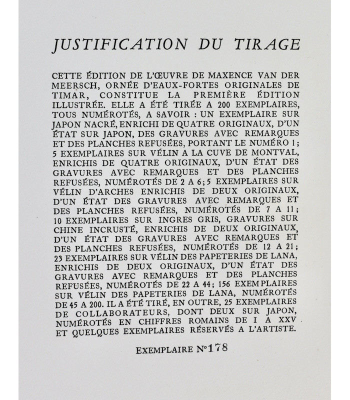 VAN DER MEERSCH (Maxence) - Corps et Ames - TIMAR (Emeric)