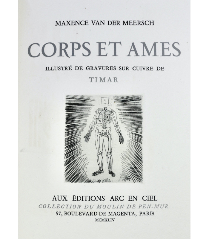 VAN DER MEERSCH (Maxence) - Corps et Ames - TIMAR (Emeric)
