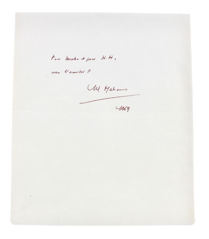 MALRAUX (André) - Documents de travail autographes et tapuscrits