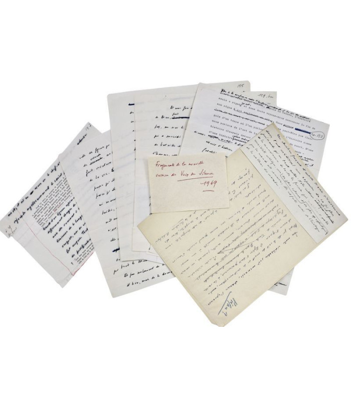 MALRAUX (André) - Documents de travail autographes et tapuscrits