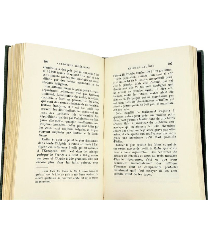 CAMUS (Albert) - Actuelles III, chronique algérienne 1939-1958 - PRASSINOS (Mario)