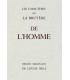 LA BRUYÈRE (Jean de) - De l’Homme - IBELS (Louise)