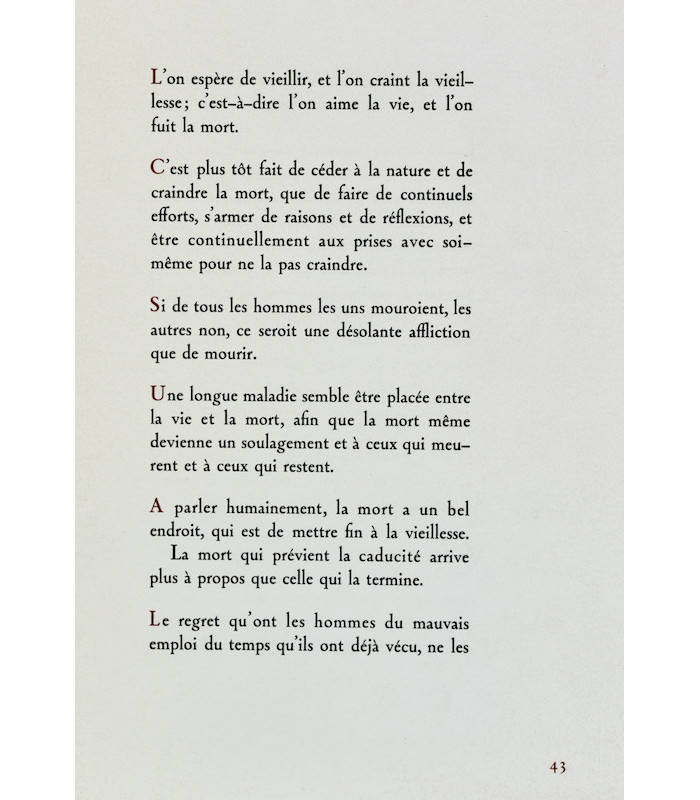 LA BRUYÈRE (Jean de) - De l’Homme - IBELS (Louise)
