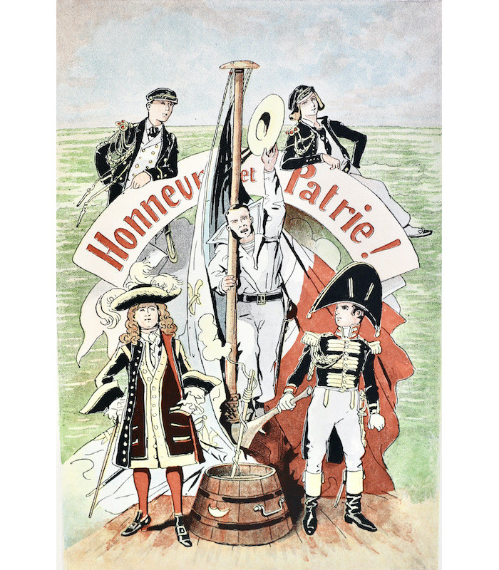 SAHIB - La Marine, croquis humoristiques.  Marins et navires, anciens et modernes