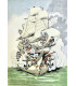 SAHIB - La Marine, croquis humoristiques.  Marins et navires, anciens et modernes