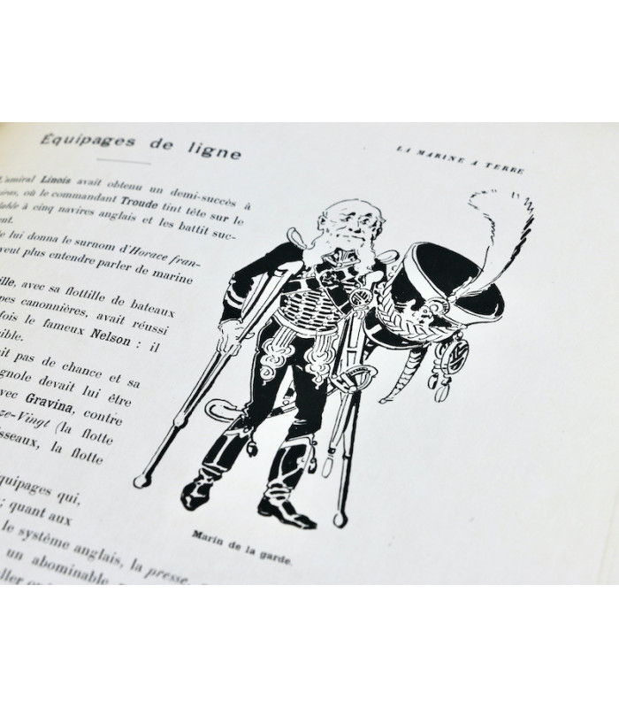 SAHIB - La Marine, croquis humoristiques.  Marins et navires, anciens et modernes