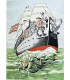 SAHIB - La Marine, croquis humoristiques.  Marins et navires, anciens et modernes