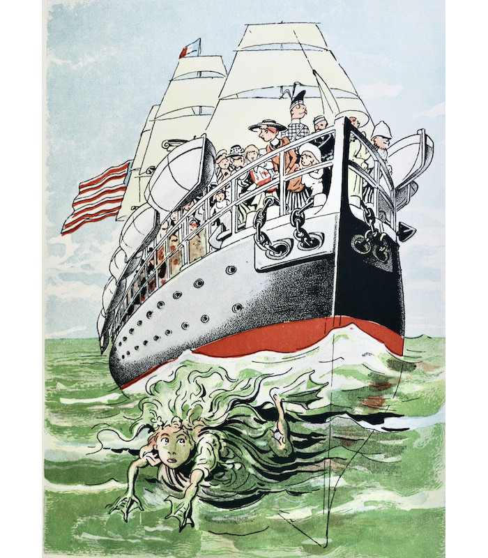 SAHIB - La Marine, croquis humoristiques.  Marins et navires, anciens et modernes