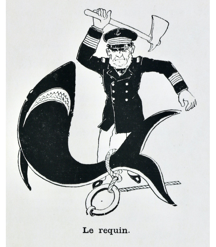 SAHIB - La Marine, croquis humoristiques.  Marins et navires, anciens et modernes